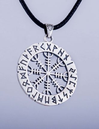 Collier Pendentif Viking Runes Elder Futhark - Acier Inoxydable, Chaîne 60 Cm, Style Nordique Vintage | Bijoux Porte-bonheur - 5