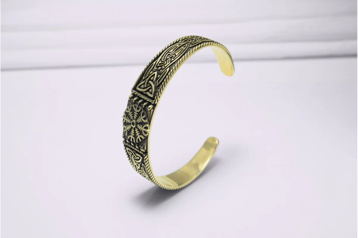 bracelet vegvisir en bronze