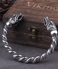 Bracelet Viking Homme – Bijou Dragon Réglable, Alliage Zinc, Style Nordique Ancien & Robust